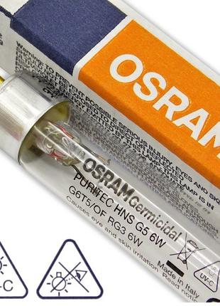 Ультрафиолетовая бактерицидная лампа 6 ватт OSRAM HNS 6W G5 (T...