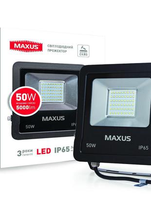 Светодиодный прожектор 50 ватт, LED 50w MAXUS 1-MFL-01-5050, 5...