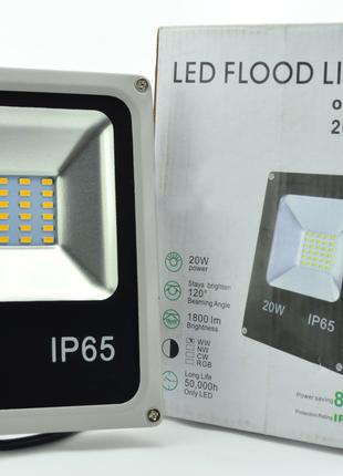 Светодиодный прожектор 20W SMD 5730 Теплый белый