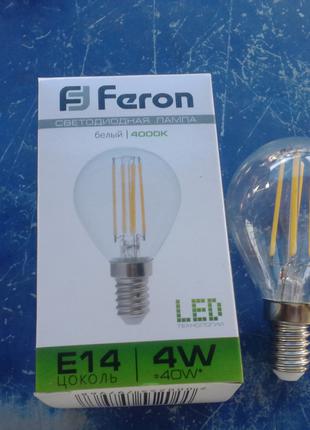 Filament Светодиодная Лампа FERON LB-61 4W E14 4000k