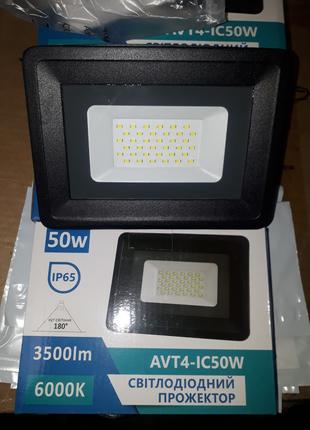 Светодиодный прожектор 50W SMD LED AVT4-IC 50W IP65 холодный 6...