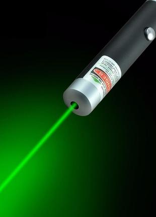 Лазерная указка Green Laser Pointer Лазер от батареек ААА, 532...