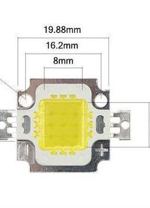 LED матрица 10 ватт для прожектора 10w led 10w 30-36V светодио...