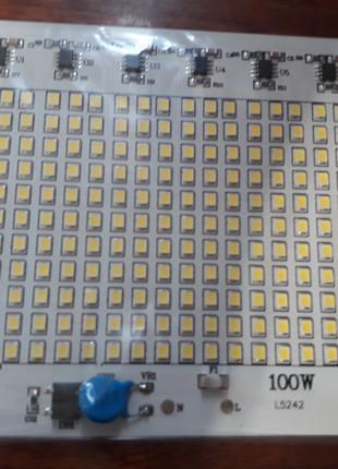 Smart IC 100w Світлодіод 100 ватт 220 вольт SMD LED 100w 130мм...